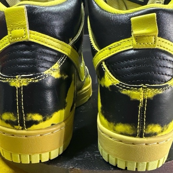 Nike Black and Yellow High-Top Sneakers - Picture 6 of 7